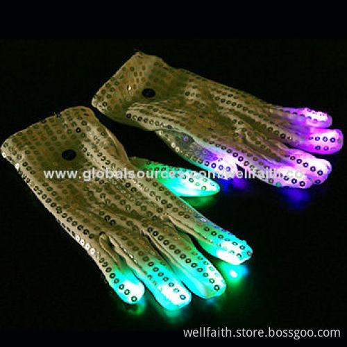 LED Lighting Party Gloves with 8-24 Hours Lifetime, CE, RoHS Marks